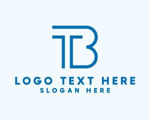 Letter Tb - Modern Pillar Business logo design