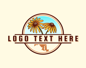 Bitterroot - Maryland Flower Botanical logo design