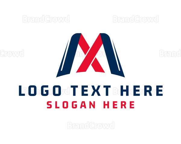 Modern Company Brand Letter MX Logo