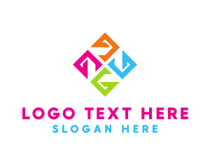 Rotate - Greek Cube Letter G logo design