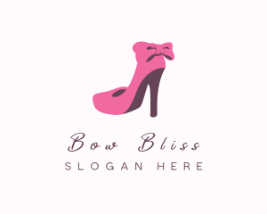 Bow - Fashion Stylist Stiletto logo design