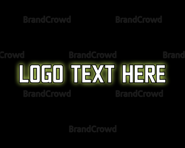 Glowing Generic Text Logo