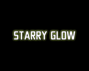 Glowing Generic Text logo design