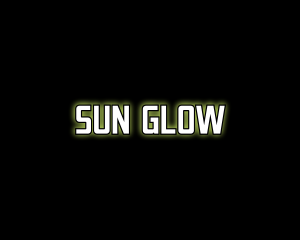 Glowing Generic Text logo design