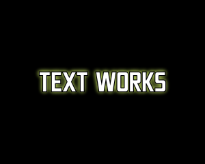 Text - Glowing Generic Text logo design