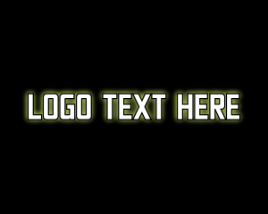 Glowing Generic Text Logo