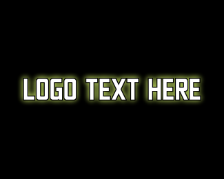 Glowing Game Text Logo