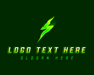 Power Lightning Bolt logo design