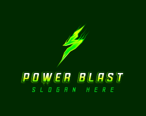 Power Lightning Bolt logo design