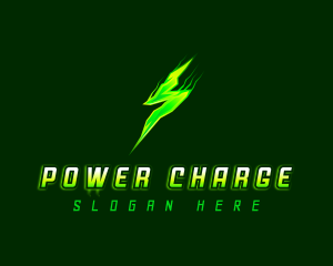 Power Lightning Bolt logo design