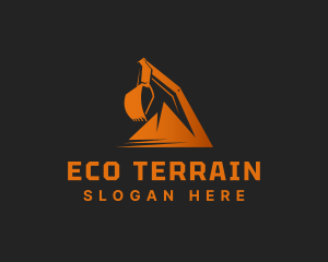 Mountain Excavation Machine logo design