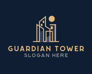 City Tower Architecture logo design