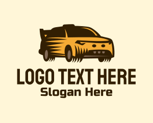 Driving Lesson - Sports Racing Car logo design