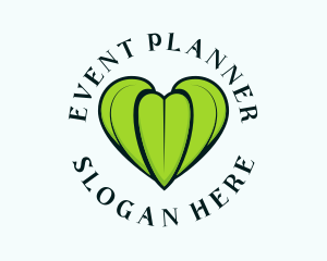 Leaf - Green Leaf Heart logo design
