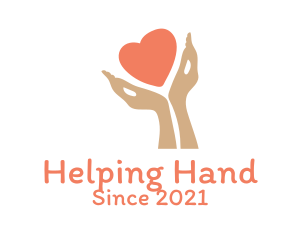 Assistance - Heart Charity Hands logo design