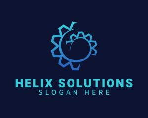 Helix - Robotic Gear Engineering logo design