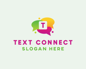 Texting - Social Media Bubble Chat logo design