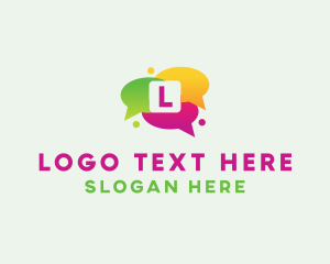 Social - Social Media Bubble Chat logo design