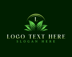 Plant Leaves Landscaping Logo