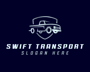 Car Pickup Transportation logo design