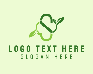 Vegetarian - Leaf Spa Letter S logo design
