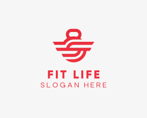 Kettlebell Fitness Weight Lifting  logo design