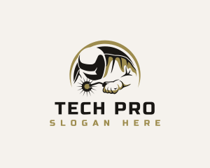 Technician - Welder Industrial Technician logo design