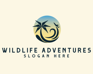 Tropical Island Vacation logo design