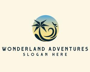 Tropical Island Vacation logo design