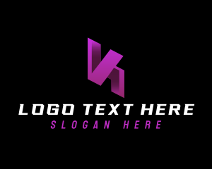 Futuristic - Cyber Tech Letter K logo design