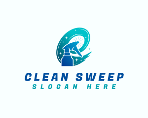 Hygiene - Cleaning Spray Bottle logo design