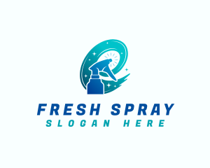 Spray - Cleaning Spray Bottle logo design