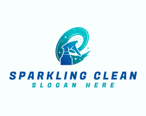 Cleaning - Cleaning Spray Bottle logo design