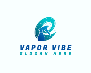 Cleaning Spray Bottle logo design