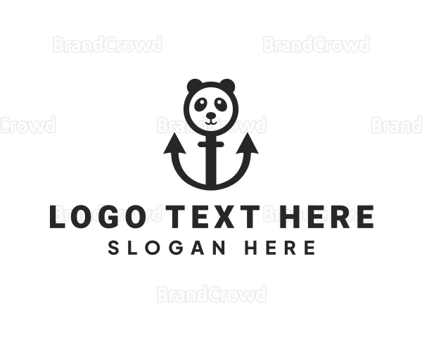 Maritime Panda Nautical Logo