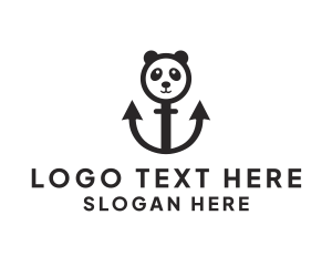 Bear - Anchor Panda logo design