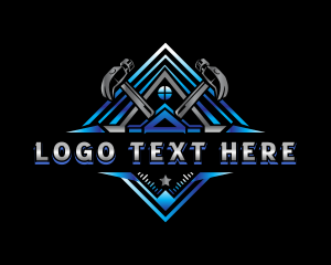 Roofing - Hammer Contractor Roofing logo design