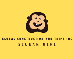 Happy Monkey Smile Logo