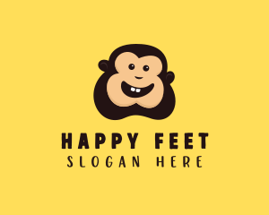 Happy Monkey Smile logo design