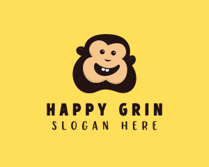 Smile - Happy Monkey Smile logo design