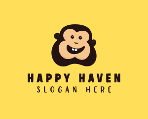 Happy Monkey Smile logo design