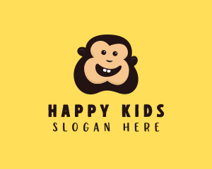 Happy Monkey Smile logo design