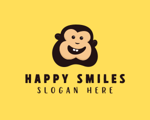 Happy Monkey Smile logo design