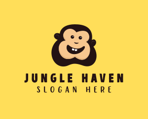 Happy Monkey Smile logo design