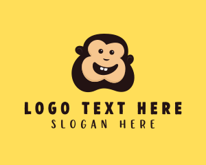 Happy - Happy Monkey Smile logo design