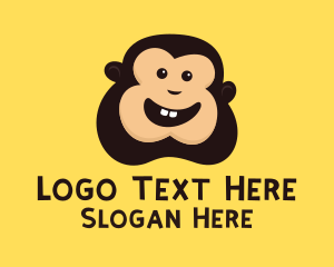 Cheeky - Cute Monkey Face logo design
