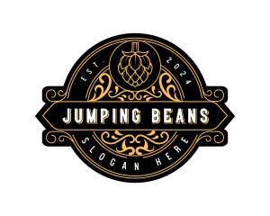 Brewery Hops Ornamental logo design