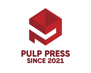 Red Letter P Block logo design