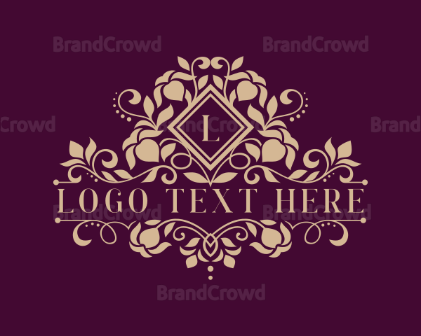 Wedding Flower Gardening Logo