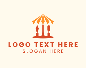 Theme Park - Ice Cream Amusement Park logo design